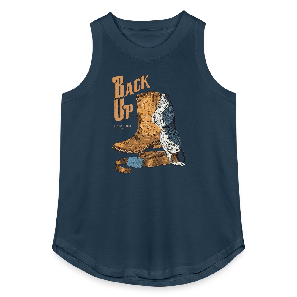 Back Up- Boot & Bra Tank - denim